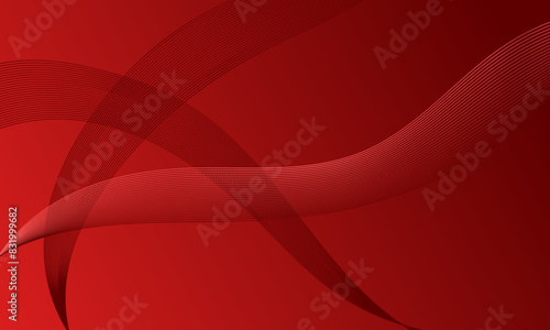 abstract red lines wave curves on gradient abstract background