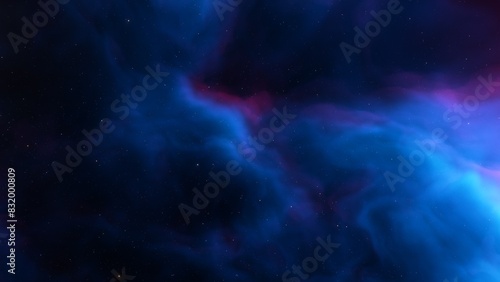 Space background. Nice clean colorful nebula with star field. 3D rendering
