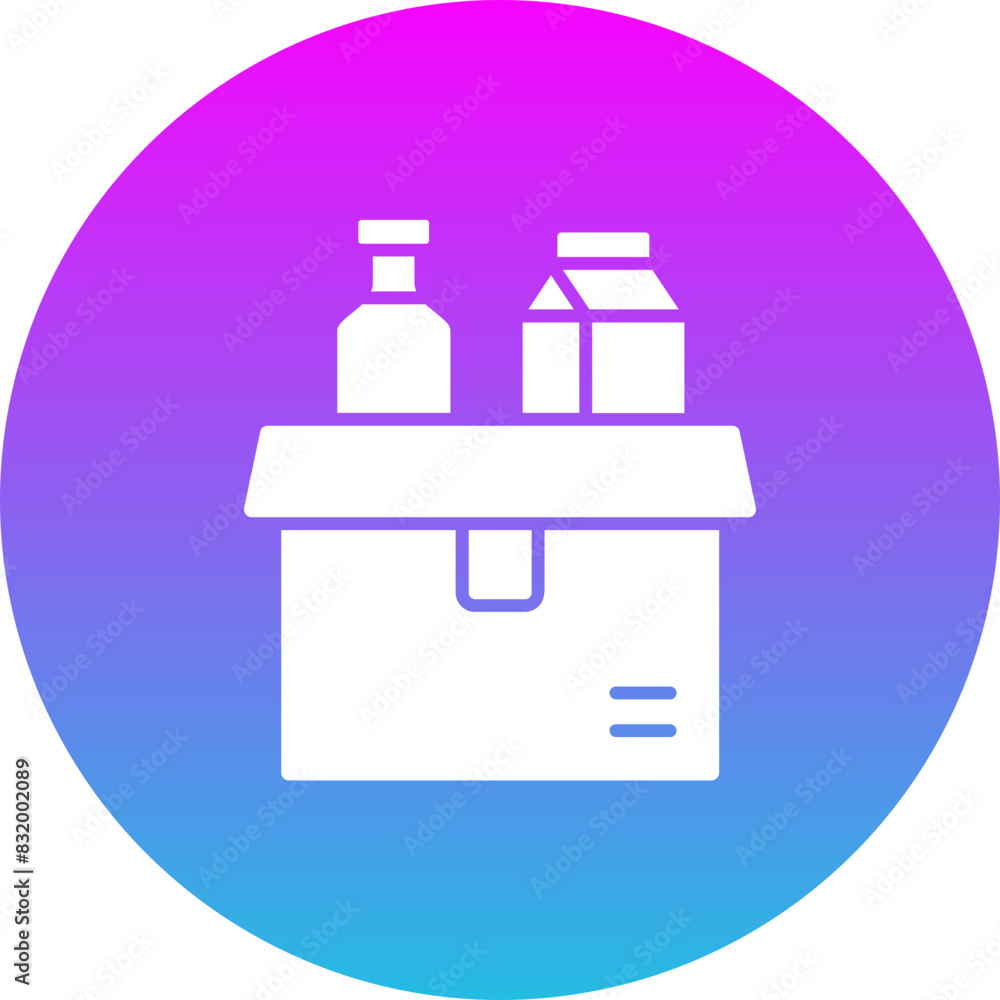 Fototapeta premium Food Donation Icon