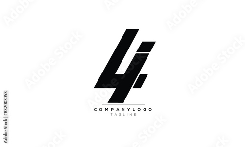 Alphabet letters Initials Monogram logo LI, LI INITIAL, LI letter