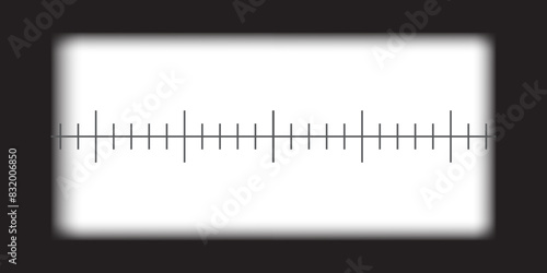 Video camera, binocular and camera roll viewfinder overlay. Camera and binocular frame vector template. Black lines on transparent background. Vector illustration