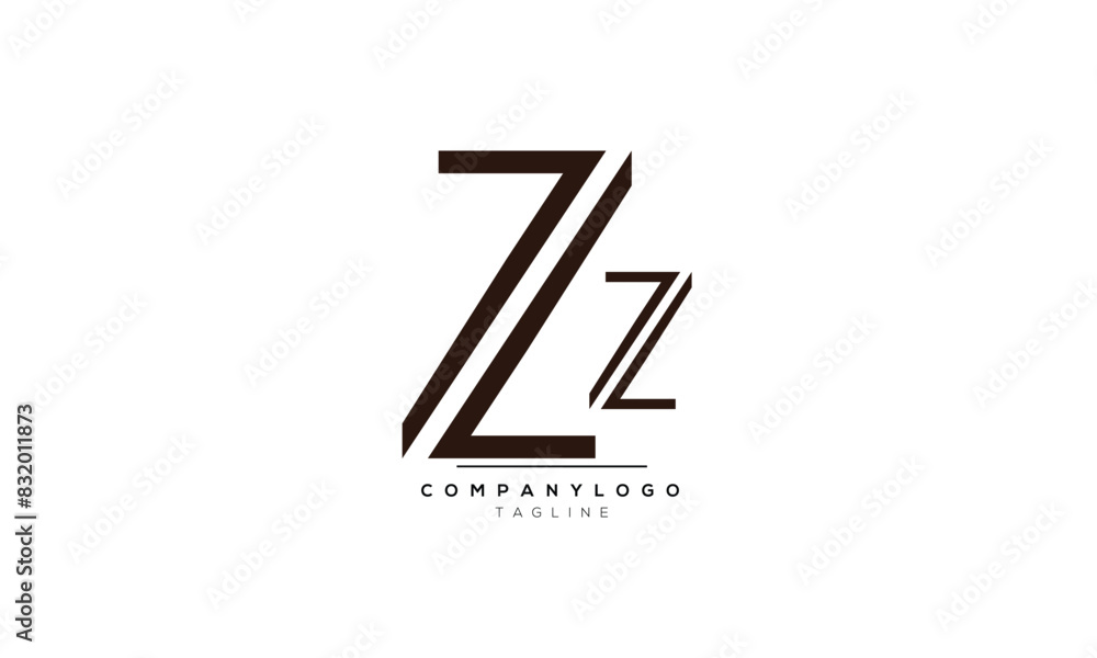 Alphabet letters Initials Monogram logo ZZ, ZZ INITIAL, ZZ letter Alphabet letters Initials Monogram logo ZZ, ZZ INITIAL, ZZ letter