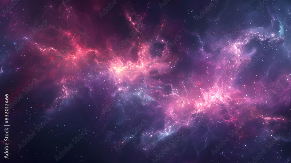 An abstract background with a cosmic theme. Use deep blues, purples, and blacks, interspersed with bright stars and swirling nebulae, to create a sense of infinite space and wonder.