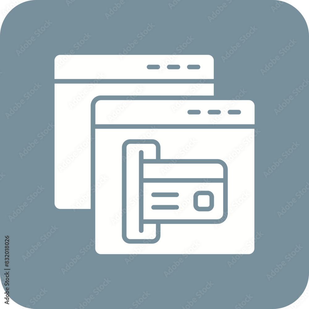 Online Card Payment Icon Online Card Payment Icon