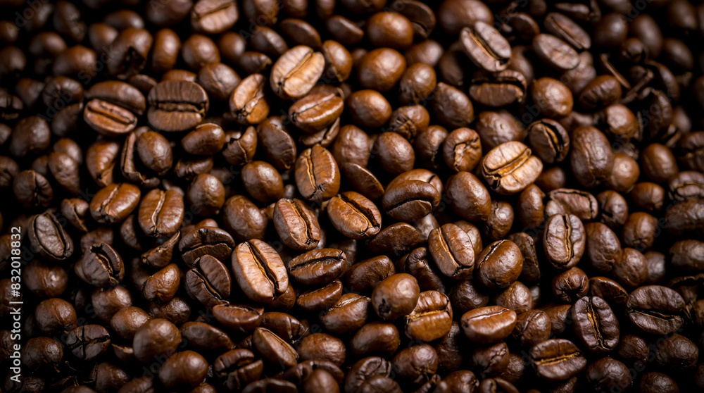 Coffee bean background, Roasted coffee bean texture Coffee bean background, Roasted coffee bean texture