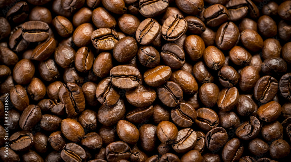 Coffee bean background, Roasted coffee bean texture Coffee bean background, Roasted coffee bean texture