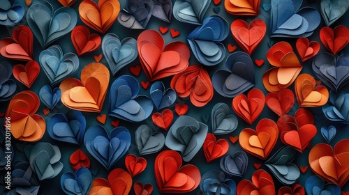 colorful hearts background photo