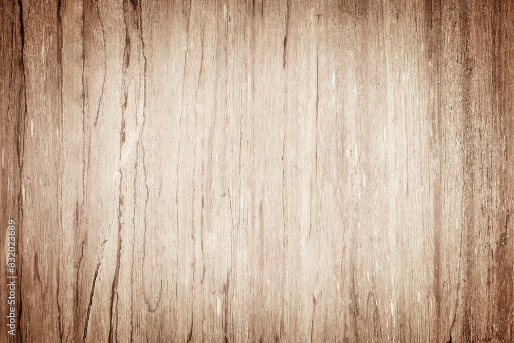 Naklejka premium Wood wall plank browne texture background