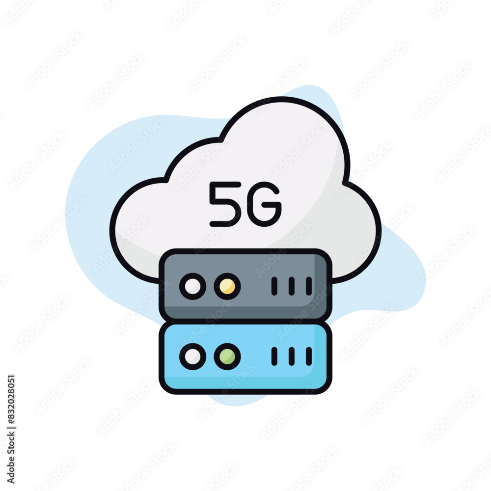 5g Server vector icon 5g Server vector icon