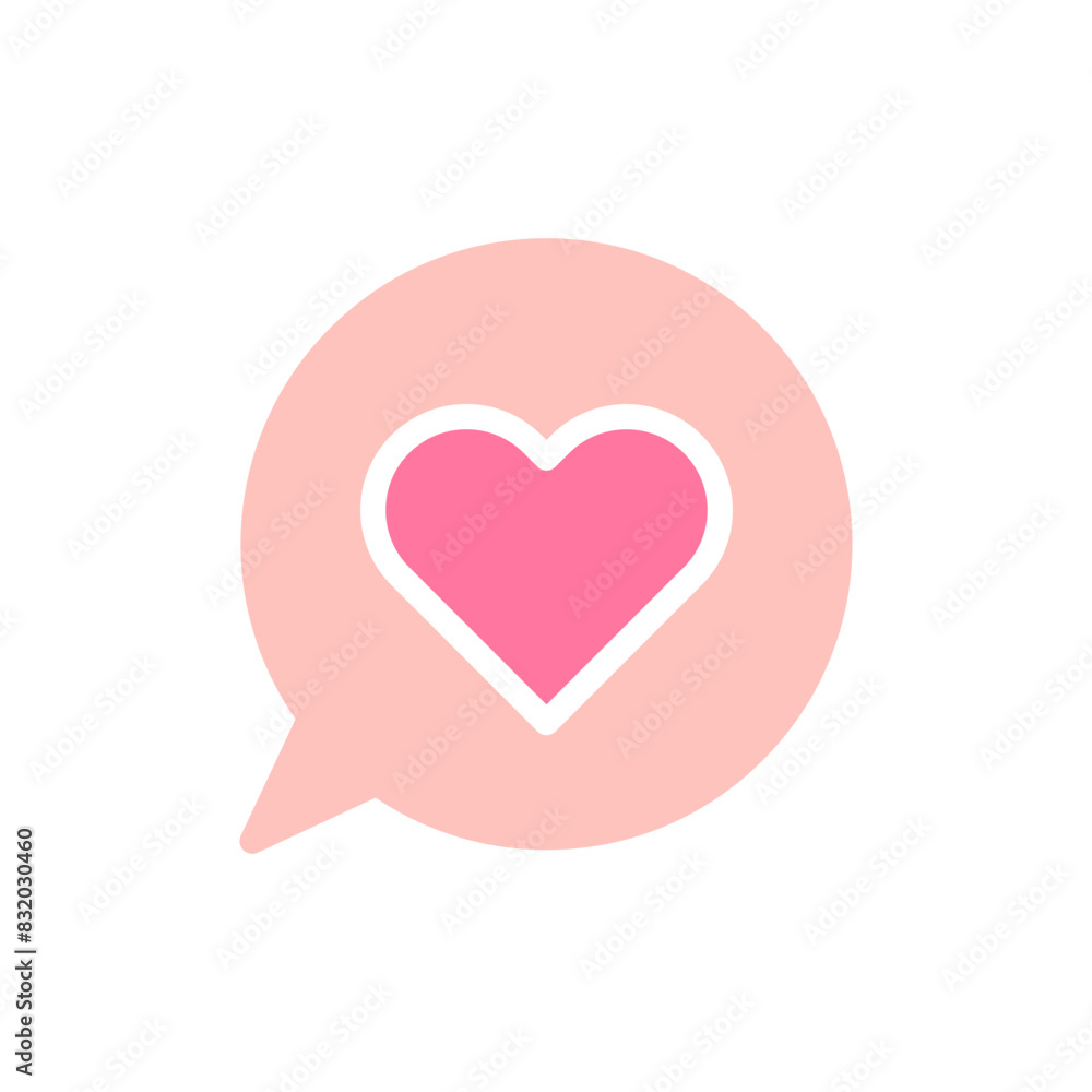 Massage love solid soft pink valentine illustration Massage love solid soft pink valentine illustration