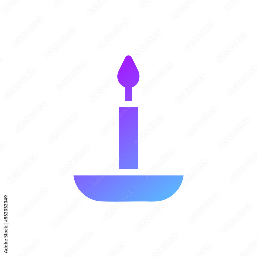 Candle element solid blue purple ramadan illustration Candle element solid blue purple ramadan illustration