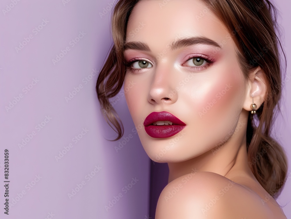 Professional Makeup Studio Portrait A Radiant Showcase of Decorative Cosmetics Professional Makeup Studio Portrait A Radiant Showcase of Decorative Cosmetics