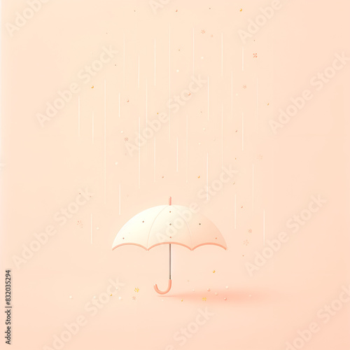 Wallpaper Mural rainy day umbrella.Generative AI Torontodigital.ca