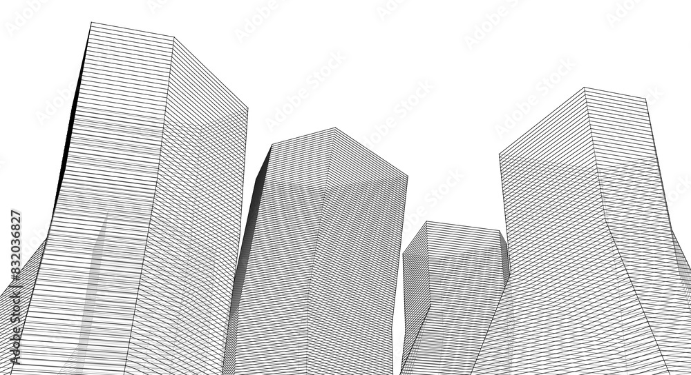 abstract architecture 3d illustration background abstract architecture 3d illustration background