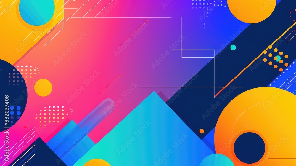 Simple and vibrant geometric background design Simple and vibrant geometric background design