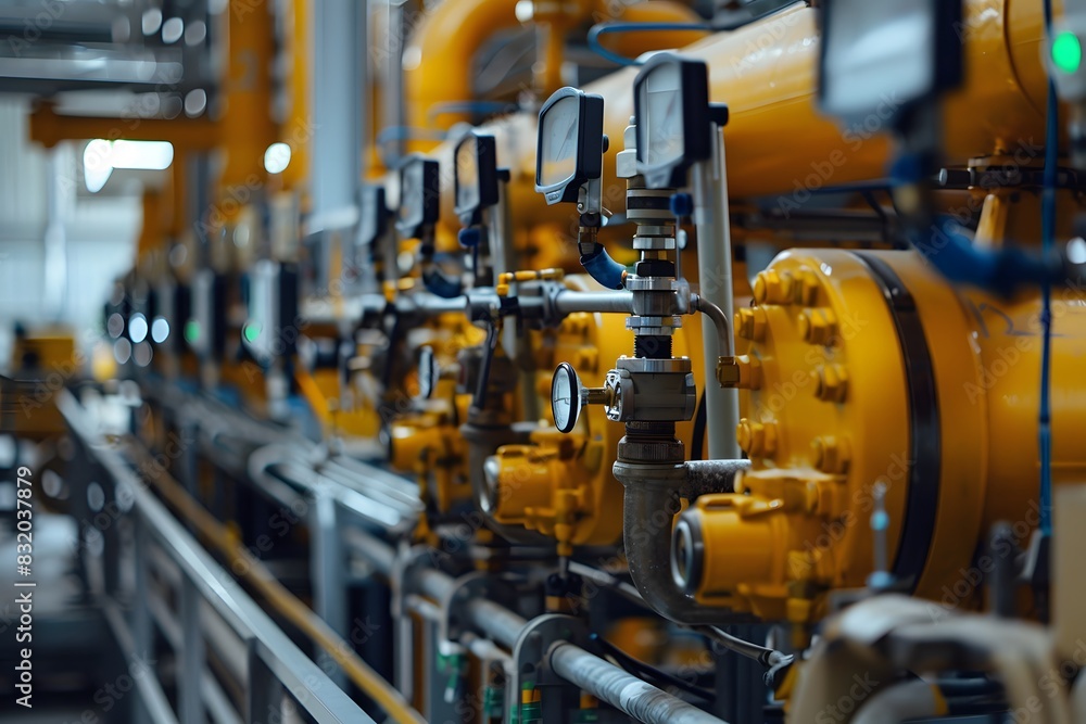 Illustration of Utilizing connected sensors and devices to collect and analyze data from industrial equipment and processes. Ai Generate. Illustration of Utilizing connected sensors and devices to collect and analyze data from industrial equipment and processes. Ai Generate.