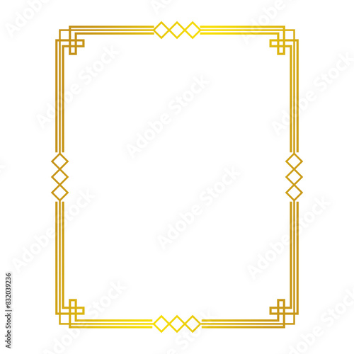 Gold border frame vector.eps