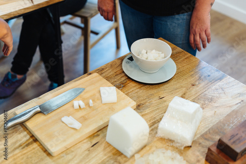 Traditional soap-making process using only natural ingredients © Alfonso Soler