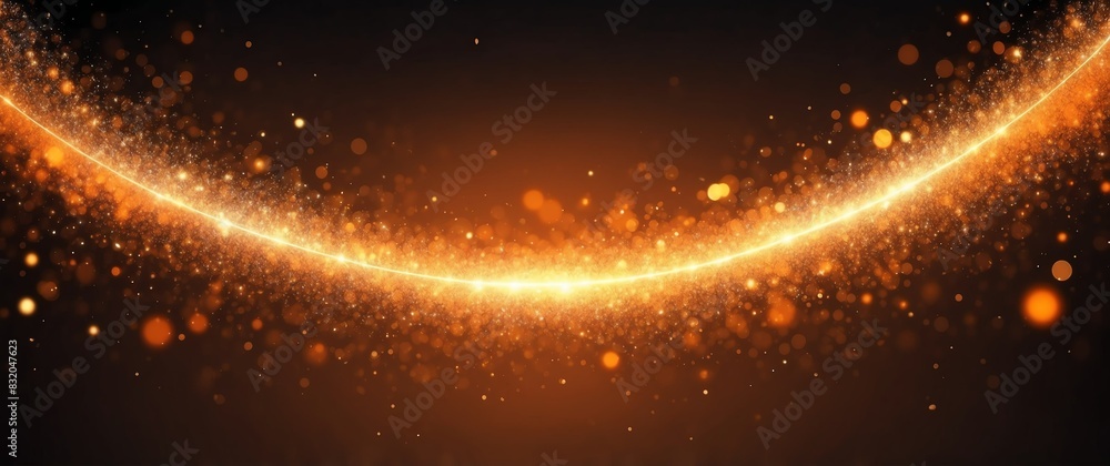 abstract bright glitter bokeh orange rays of light beams spectrum banner illustration abstract bright glitter bokeh orange rays of light beams spectrum banner illustration