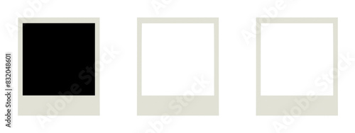Picture photo square mockup illustration