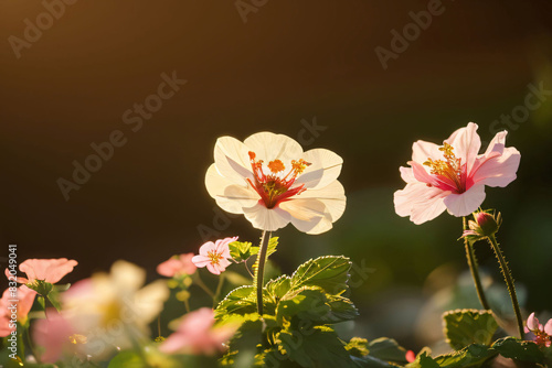 A springtime garden buzzes with life as bees and butterflies flit between colorful blooms