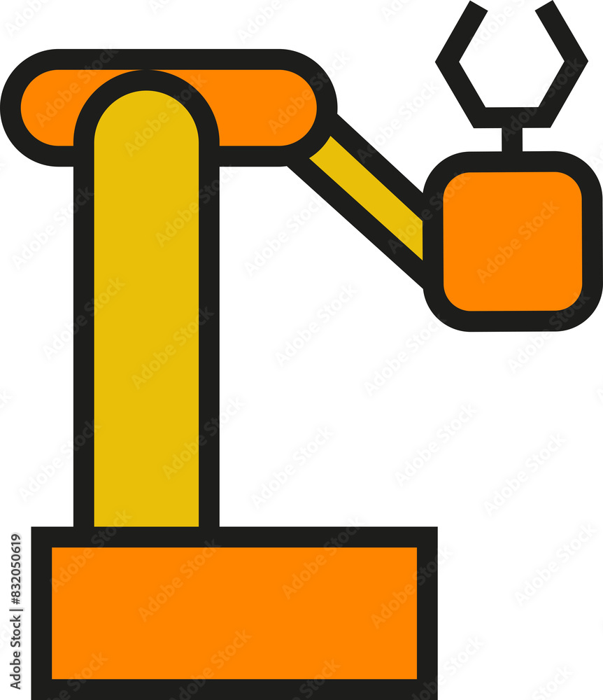 Manufacturing Robot Arm Icon