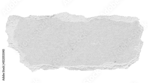 Gray ripped paper png cut out collage element strip for DIY on transparent background