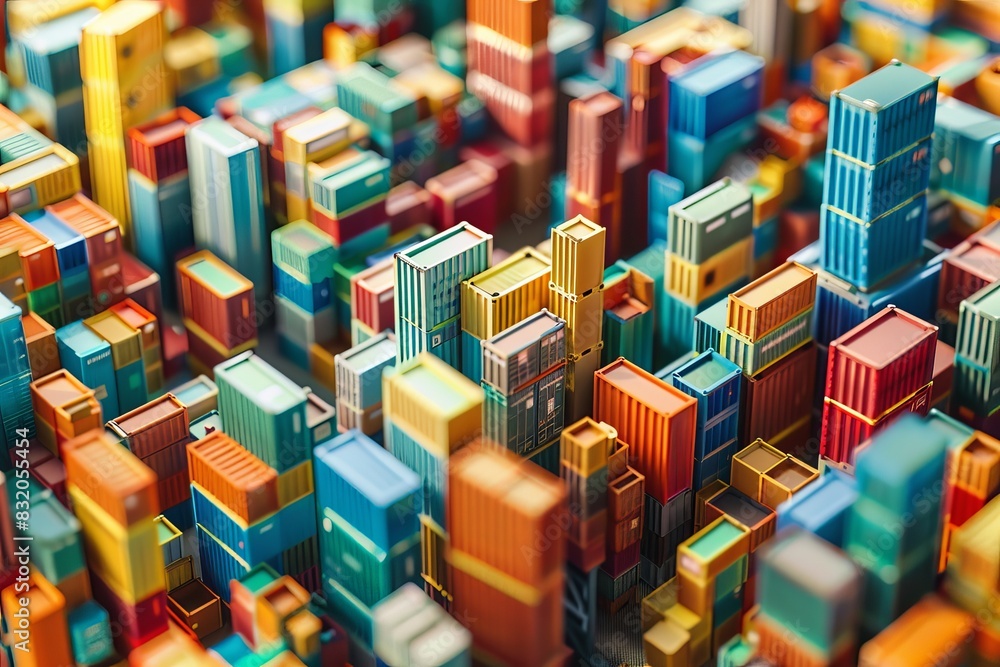 A colorful stack of boxes with a variety of colors A colorful stack of boxes with a variety of colors