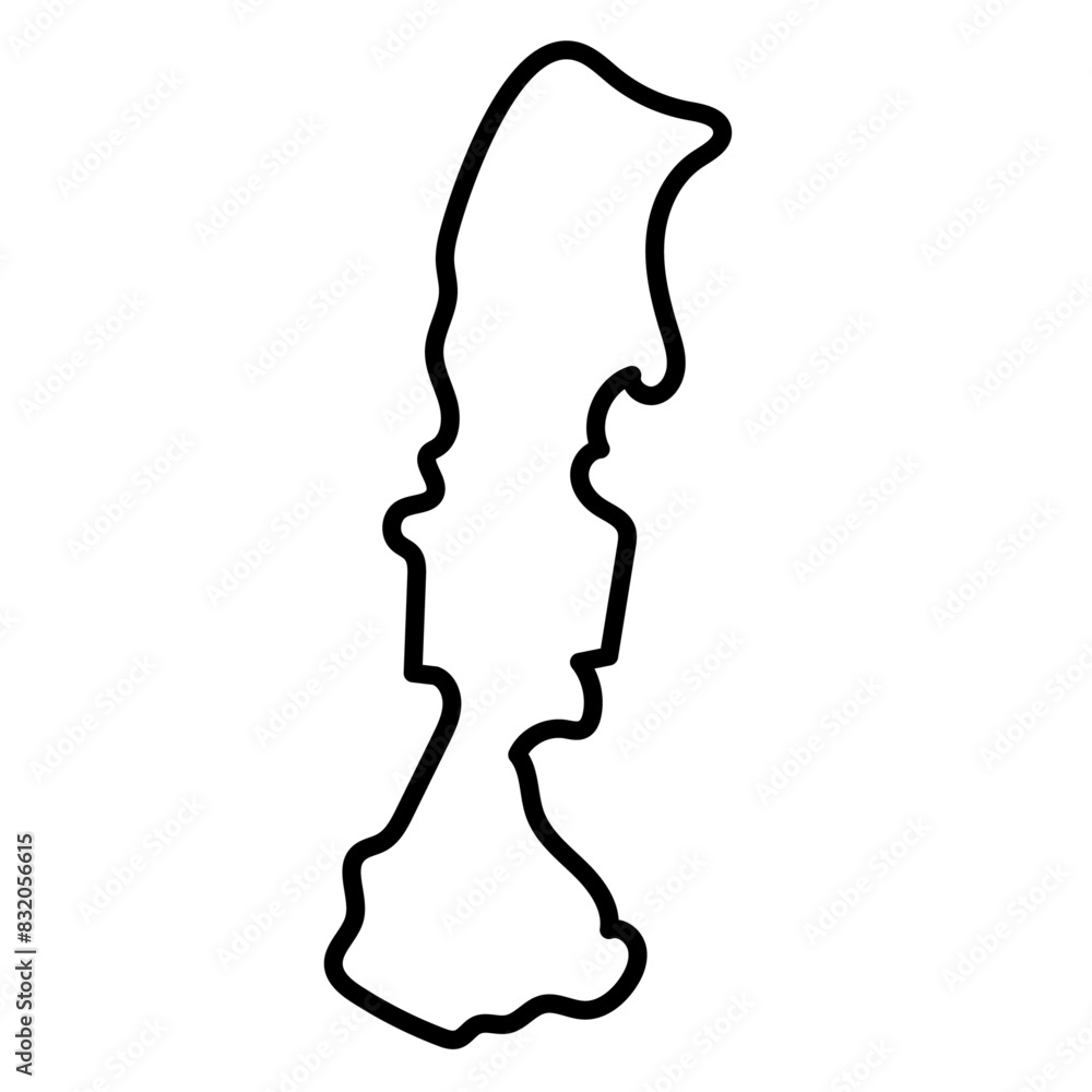 Manica map illustration Manica map illustration
