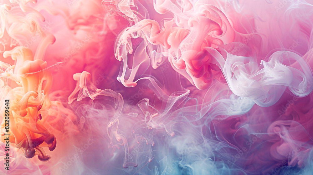 Fantasy themes brought to life by the enchanting coral smoke patterns, Fantasy themes brought to life by the enchanting coral smoke patterns,