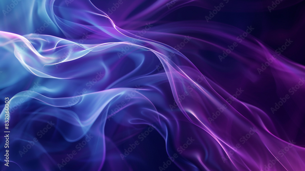 Fototapeta premium Blue wavy background.