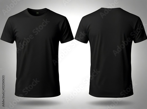 Black t shirt template