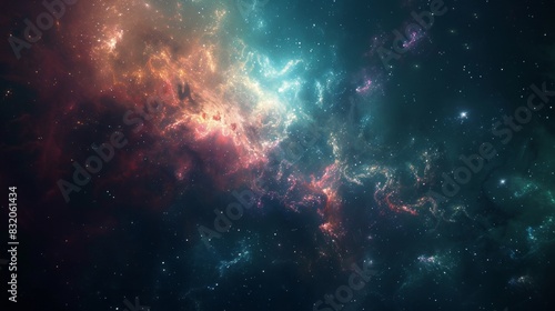 A nebula as the dreamscape of a sleeping cosmic deity photo