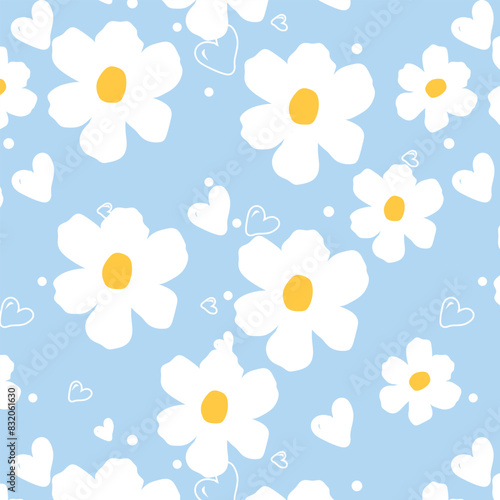  White daisy flower illustration. abstract origami flowers background. style for banners, wallpaper, posters, websites, online shopping.Vector illustration design and creative idea.eps 10.