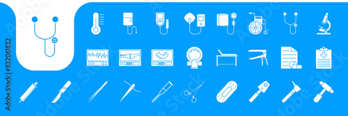 doctor tools flat icon vector design