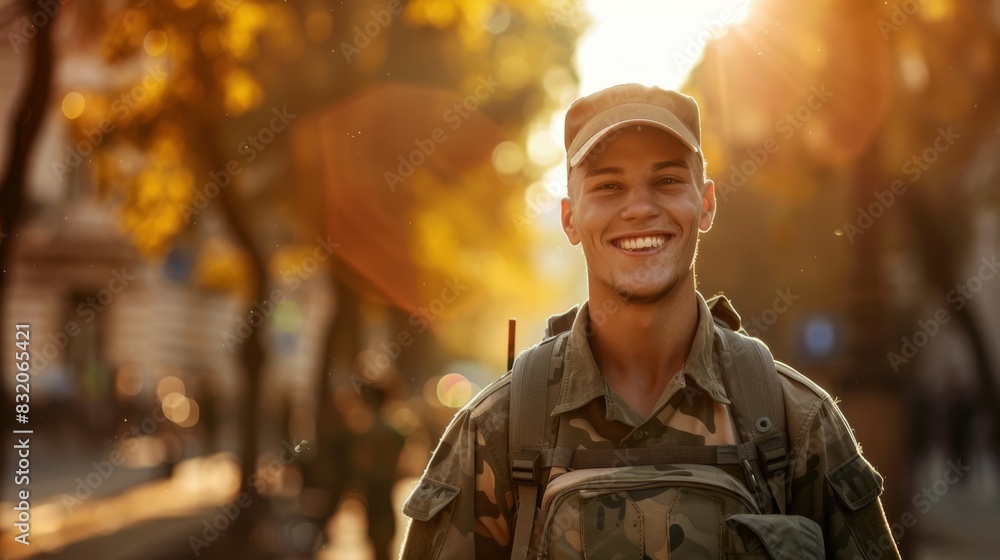 The smiling young soldier The smiling young soldier