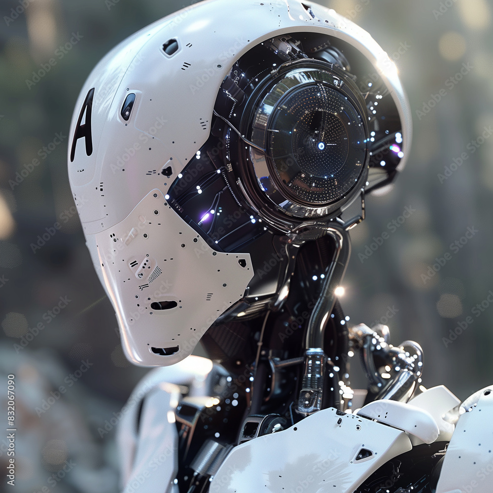 Generative AI: Humanoid robot powered with AI. Generative AI: Humanoid robot powered with AI.