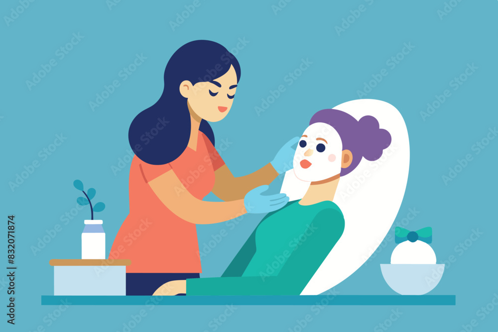 A scene inside a beauty salon or barber shop. a stylist or barber, working on another person's hair. The image conveys an atmosphere of self-care. A scene inside a beauty salon or barber shop. a stylist or barber, working on another person's hair. The image conveys an atmosphere of self-care.