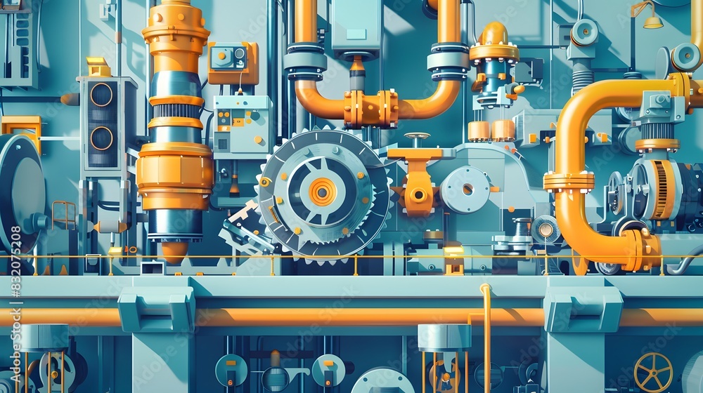 Illustration of Utilizing data analytics and machine learning to predict equipment failures and schedule timely maintenance. Ai Generate Illustration of Utilizing data analytics and machine learning to predict equipment failures and schedule timely maintenance. Ai Generate