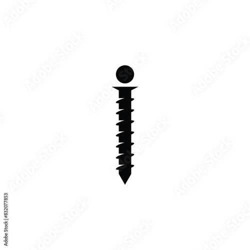 Konstfotografi letter i nail simple vector logo symbol