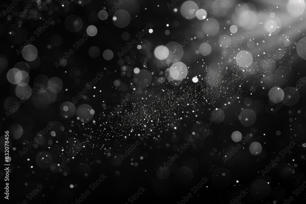 Dark abstract glowing bokeh lights on a dark surface with room for text or product showcase Dark abstract glowing bokeh lights on a dark surface with room for text or product showcase