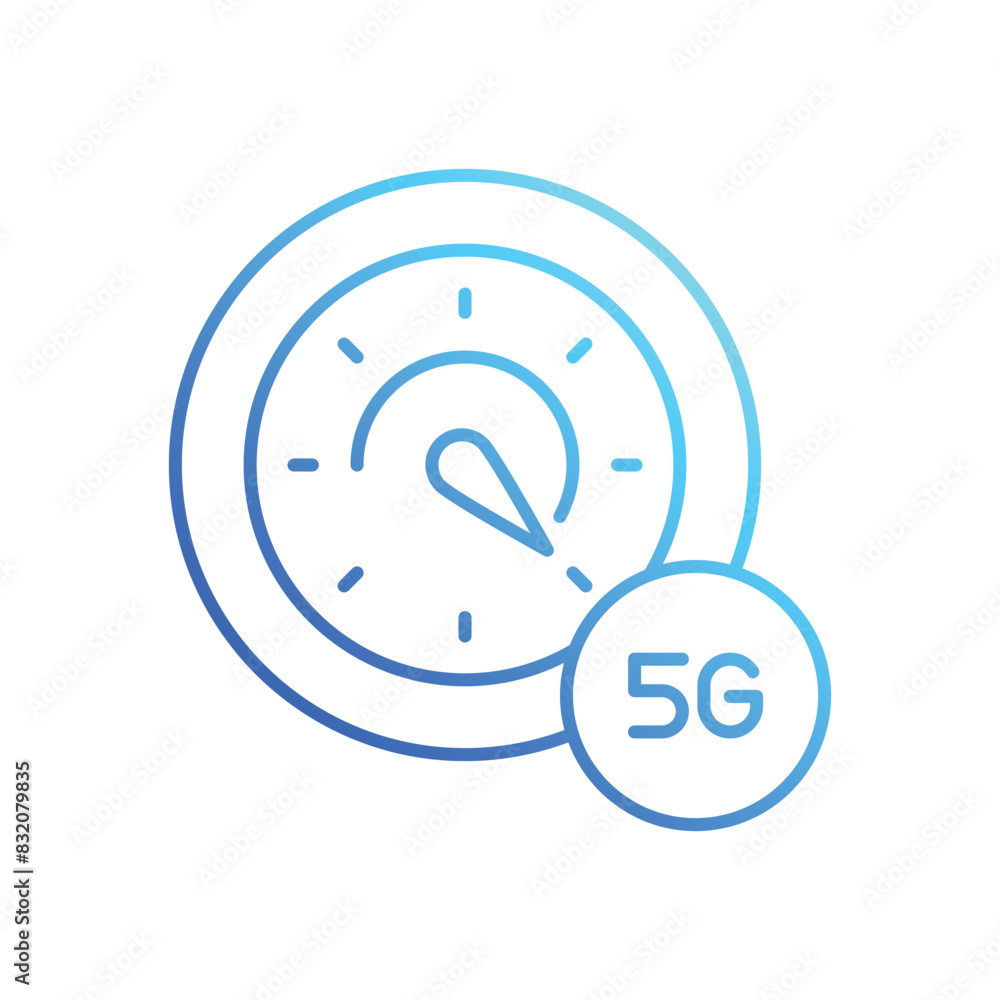 5g Speed Test vector icon 5g Speed Test vector icon
