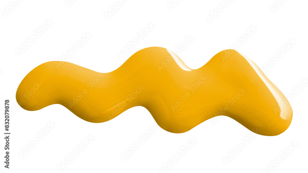 Yellow paint drop png design element Yellow paint drop png design element