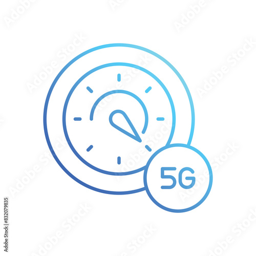 5g Speed Test vector icon