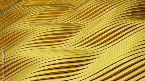 Abstract Gold Wave Background