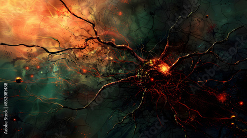 Desktop wallpaper background backdrop neuron © Sajawal