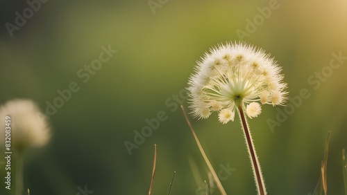 Photo of a quaking grass flower generative ai