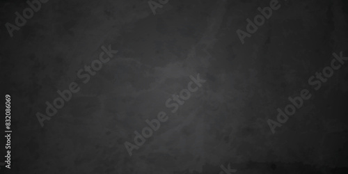 Abstract black distressed Rough texture grunge concrete background. Vector black white grainy background noise texture Black background with canvas. Dark black concreate wall retro old slate grunge.