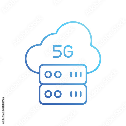 5g Server vector icon