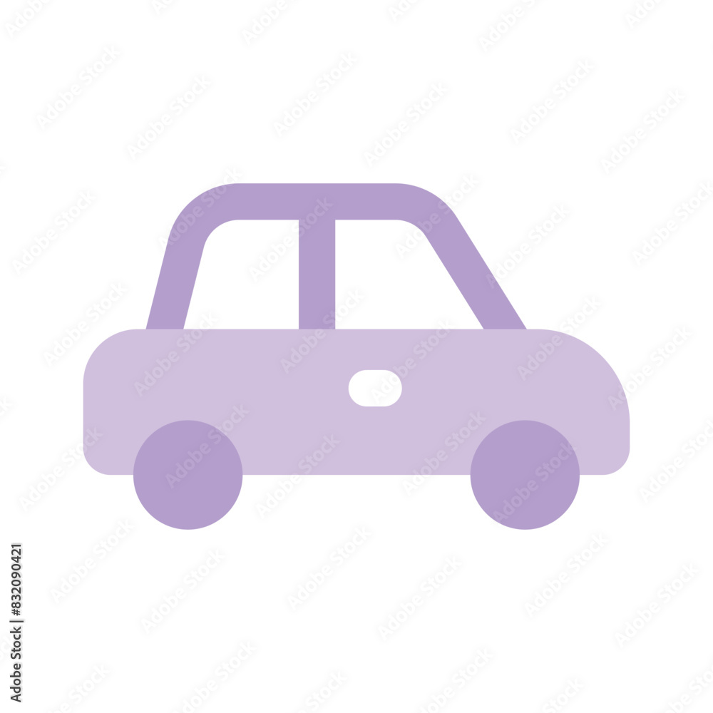 An icon of taxi in trendy style, local transport automobile An icon of taxi in trendy style, local transport automobile
